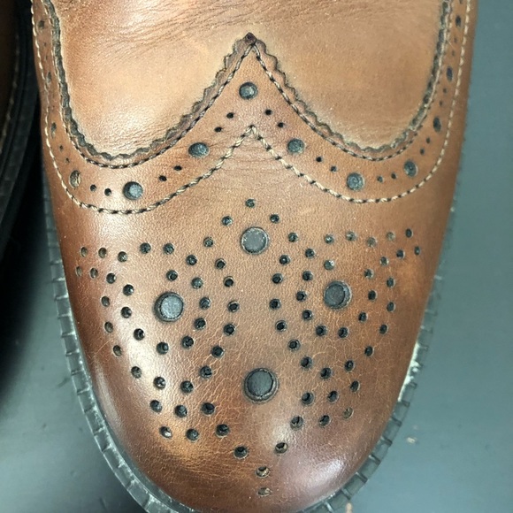 Clarks Men’s Brown Leather Oxford Dress Shoes - Picture 5 of 8